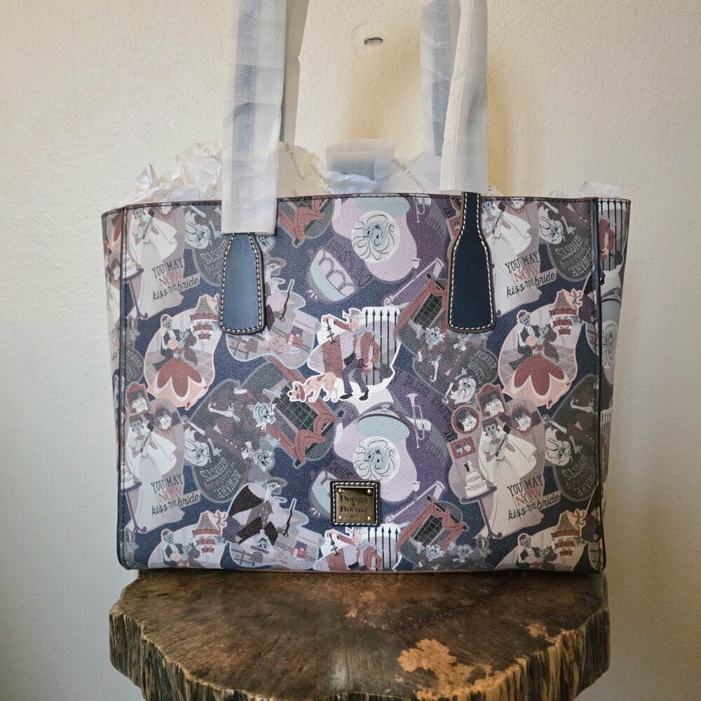 Disney Dooney & Bourke Haunted Mansion Tote NWT - Madame Leota Ghost Toile Bag - Picture 9 of 16